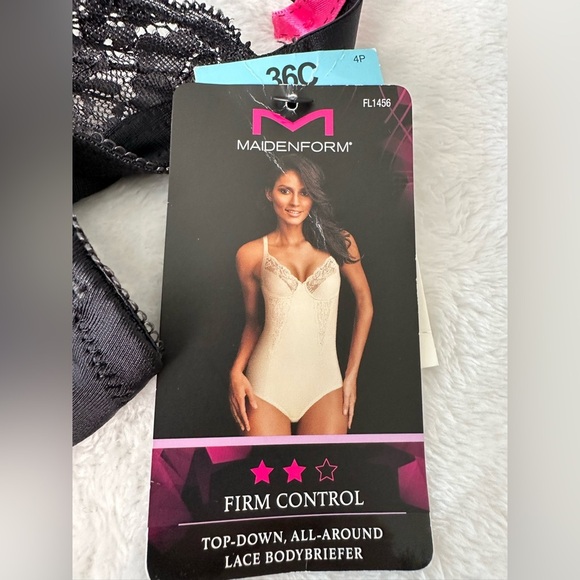 Maidenform Women’s Firm Control Top-Down, All Around Lace Bodybriefer Size 36C - Picture 5 of 8